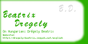 beatrix dregely business card